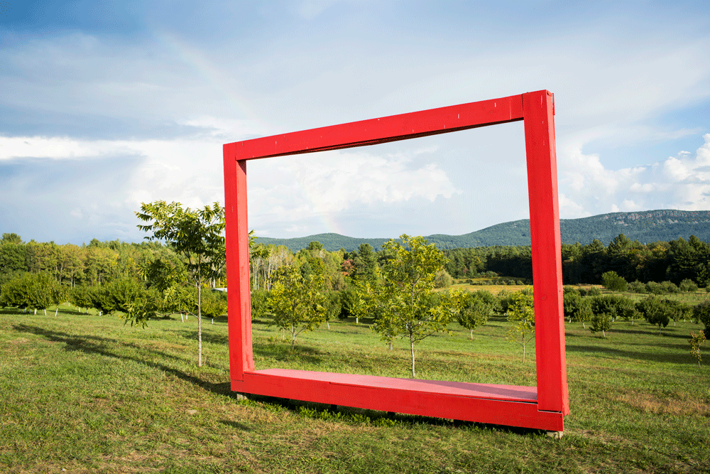 red-frame-at-fruit-farm